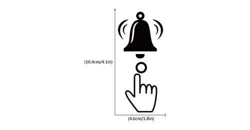 Ring The Bell Switch er Cartoon Doorway Entrance Bell Sign W