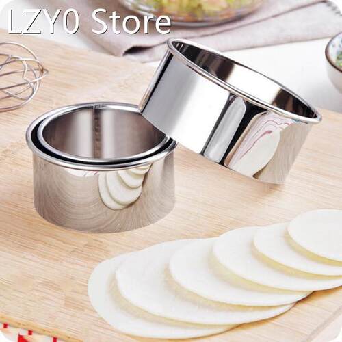 3Pcs Kitchen Round Dumplings Wrappers Molds Set Dough Cuttin