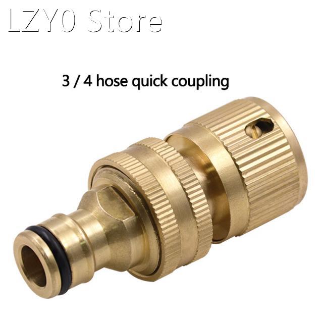 Garden Hose Quick Connector,Solid Brass 3/4 Standard Adapte