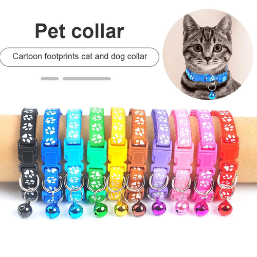 1Pc Colorful Cute Bell Collar For Cat Dog Adjustable Collar