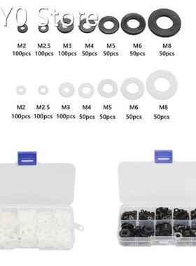 500Pcs M2 M2.5 M3 M4 M5 M6 M8 Black /White Plastic Nylon Was