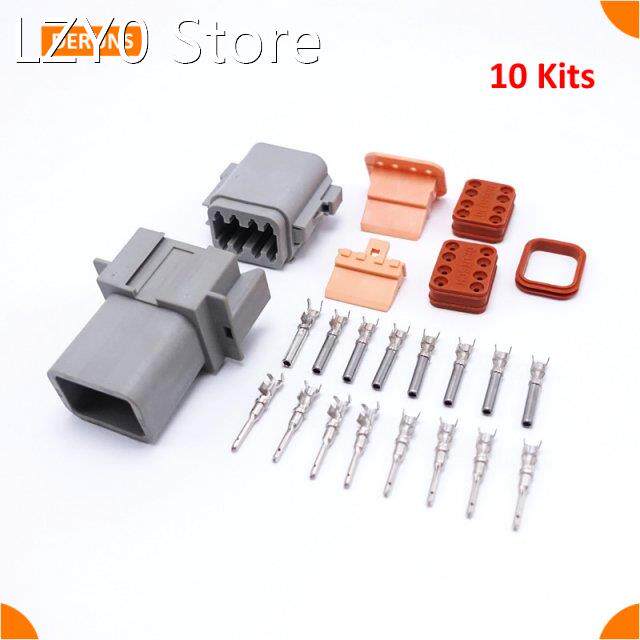 Brand New 10 Sets Kits Car Parts 8 Pin/ Way Deutsch Auto Sea