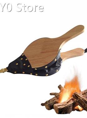 1PC Fireplace Bellows for Outdoor Camping BBQ Grill Hand Bel