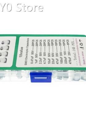 10values 145pcs SMD Electrolytic capacitor assorted kit 0.47