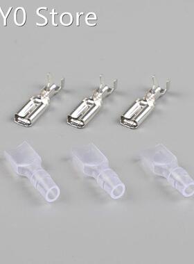 100pcs/lot 4.8 insulated terminal PVC sheathed with 0.5 mal