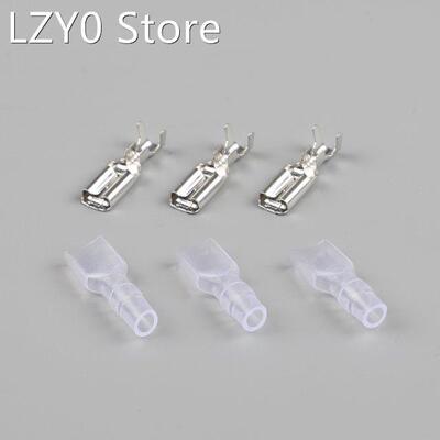 100pcs/lot 4.8 insulated terminal PVC sheathed with 0.5 mal