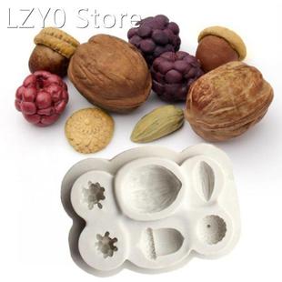 Simulation Chocolate Mold Silicone 3D Walnut Hazelnut Pine N