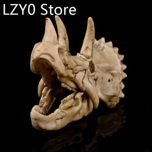 Triceratops Dinosaur Skull Resin Crafts Fossil Skeleton Teac
