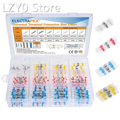Electrapick 250pcs Heat Shrink Butt Solder Seal Wire Connect