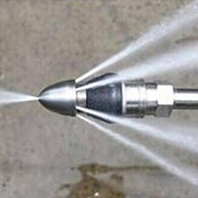 1 Front 6 Rear 1/4'' Quick High Pressure Washer Sewer 6 Jet