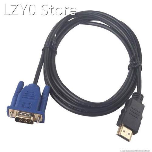 1 M HDMI-compatible Cable HDMI-compatible To VGA 1080P HD Wi