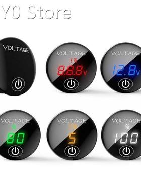 Car Motorcycle DC 5V-48V LED Panel Digital Voltage Meter Bat