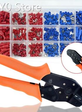 450PCS Terminals Cable Lugs Assortment Kit Wire Crimp Set +1