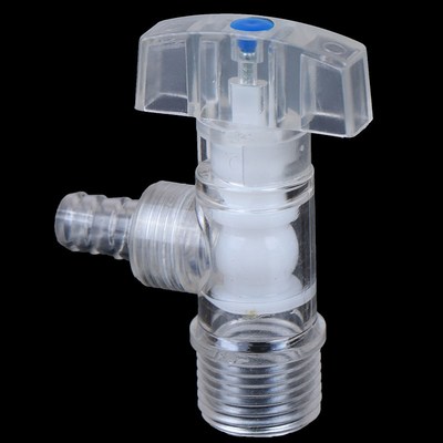 1pcs Transparent Plastic Faucet 4 Divided Triangle Valve Pa