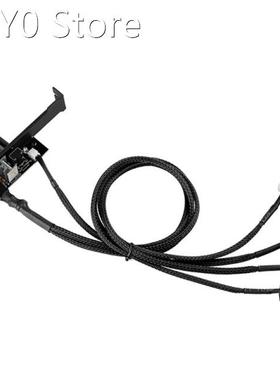 Universal 3Pin/4pin PCI Cooling Fan Speed Controller PC Temp