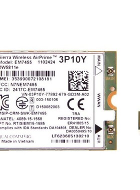 Sierra Wireless Airprime EM7455 DW5811E 3P10Y CAT6 4G Module
