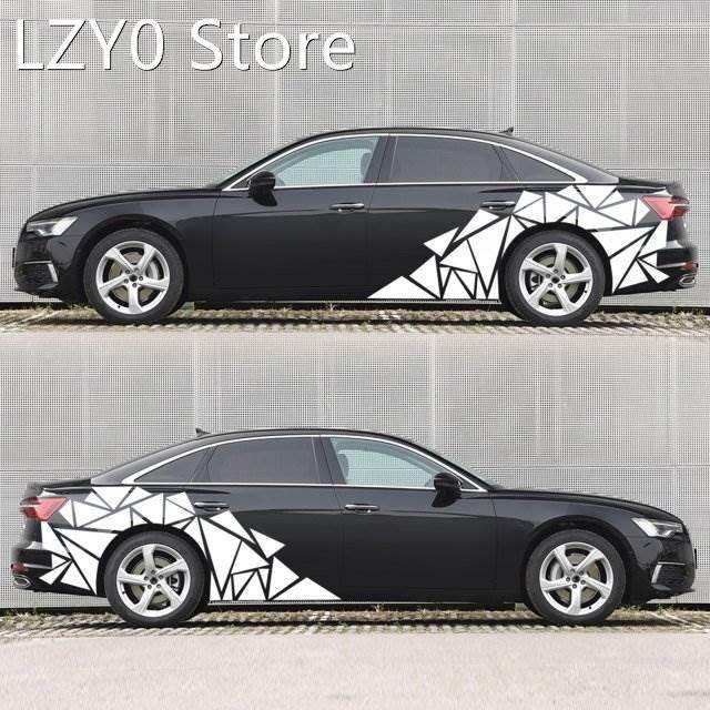 1 PCS Triangles Vinyl Car Body Stickers Long Stripe Door Sti