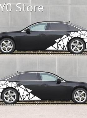 1 PCS Triangles Vinyl Car Body Stickers Long Stripe Door Sti