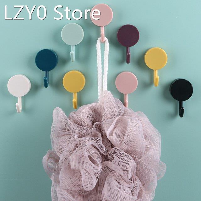 Self-Adhesive Hook No Drilling Macron Color Nordic Style Wal