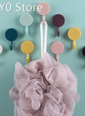 Self-Adhesive Hook No Drilling Macron Color Nordic Style Wal