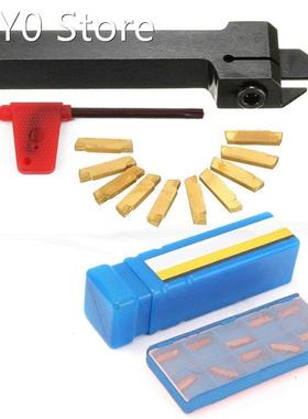 10pcs MGMN200-G Inserts Steel Blades + 1pc MGEHR1212-2 Lathe