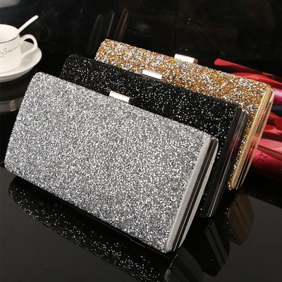 Women Evening Clutch Bag Diamond Sequin Wedding Clutch Purs