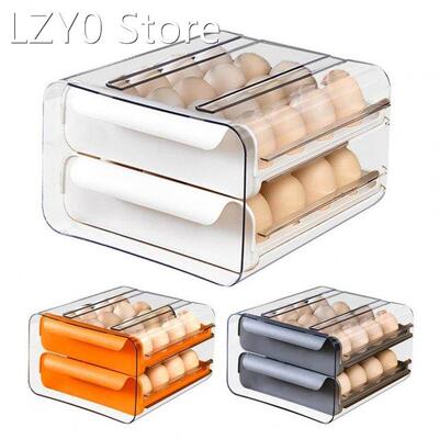 Kitchen Slide-Type Egg Storage Box Refrigerator Organizer Dr
