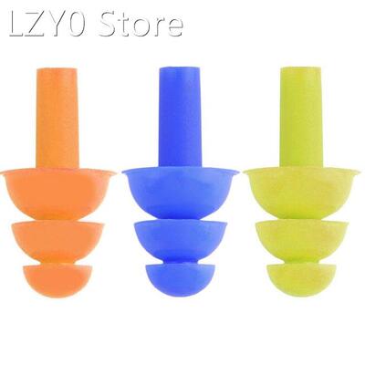 A Pair Spiral Convenient Silicone Ear Plugs Anti Noise Snori