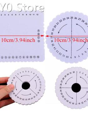 2Pcs Round Square Bracelet Knitting Kumihimo Disc Disk Tray