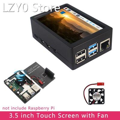 Raspberry Pi 4 B 3.5 inch Touchscreen 480x320 LCD with Cooli