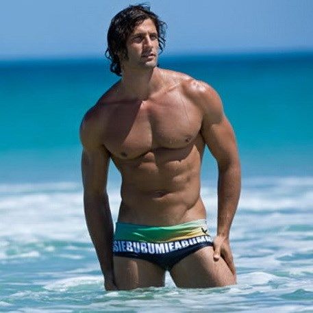 NEW Swimwear Sunga Masculina Print Men Swimming Shorts Swim