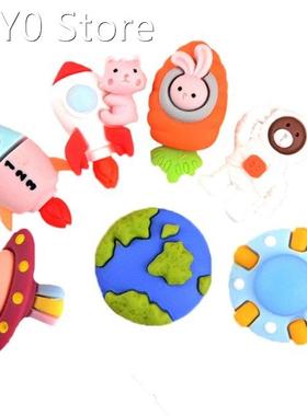 8 Pcs Creative Space Astronaut Metal Pushpins Set Unique 3D