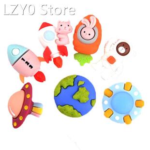 8 Pcs Creative Space Astronaut Metal Pushpins Set Unique 3D