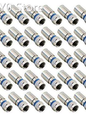 30PCS RG6 F Connector Coaxial Cable Adapter Plug is Suitable