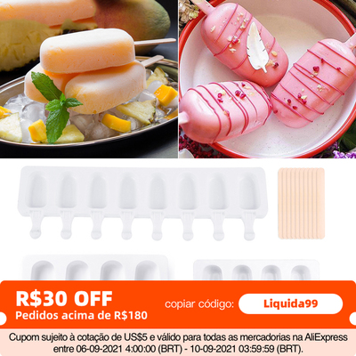 Silicone Ice Cream Mold DIY Homemade Popsicle Molds Freezer