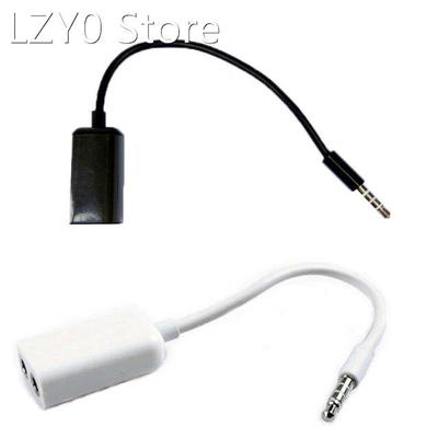 Black/White 3.5mm One in two couples audio line Earbud Heads