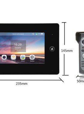 Vigtech 7''Video Intercom Wifi Wired Wifi Doorbell With Mon