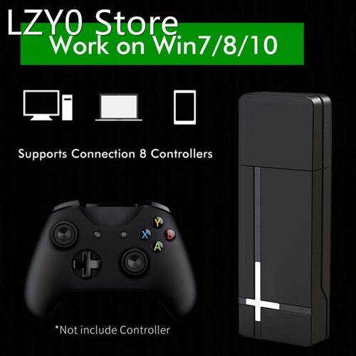 USB Gamepad Controller Adapter Laptops Joystick Wireless Rec