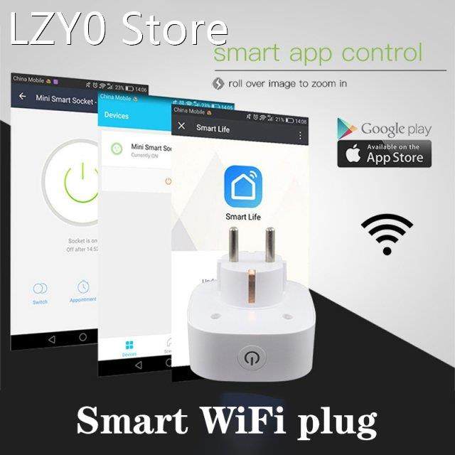 Smart home 10A EU plug wifi smart socket Tuya/Smart life 16A