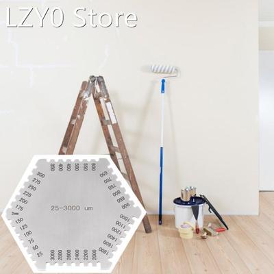 Stainless Steel Hexagonal Wet Film Comb Paint Wet Film Thick