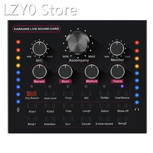 Professional Adjust Stereo Sound Cards Board Audio Mixer Sha