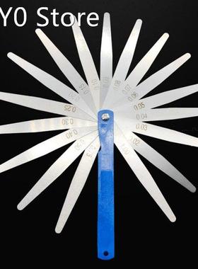 Stainless Steel Feeler Gauge 17 Blade Feeler Anti-Rust Metri