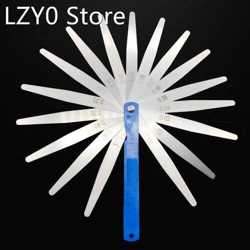 Stainless Steel Feeler Gauge 17 Blade Feeler Anti-Rust Metri