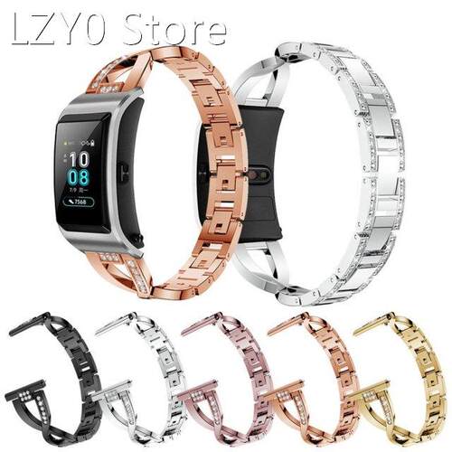 Suitable For Huawei Band 5 X-shaped Diamond Steel Band Rhine