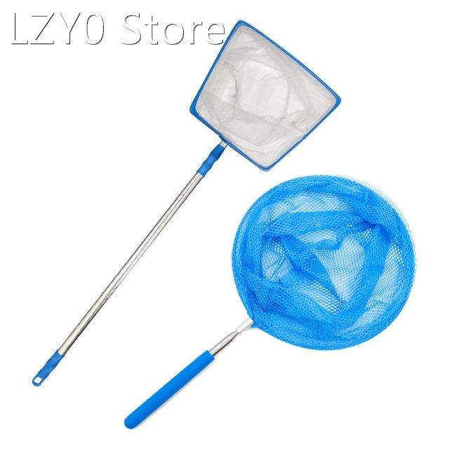 Swimming Pool Skimmer Net Pool Leaf Mesh Skimmer With Retrac