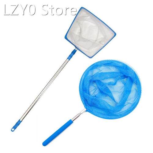 Swimming Pool Skimmer Net Pool Leaf Mesh Skimmer With Retrac