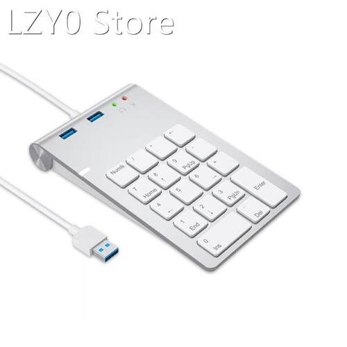 18 Keys Numeric Keypad Mechanical Numpad USB3.0 HUB Digital