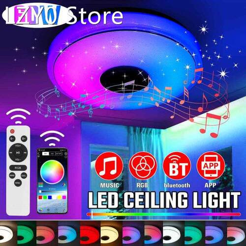 60W RGB Colorful LED Ceiling Lights Home Lighting APP blueto