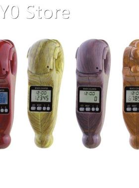 Handheld Tassel Digital Beads Counter Compass Clock Decompre