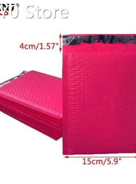 10pcs Rose Red Foam Envelope Bags Self Seal Mailers Padded S